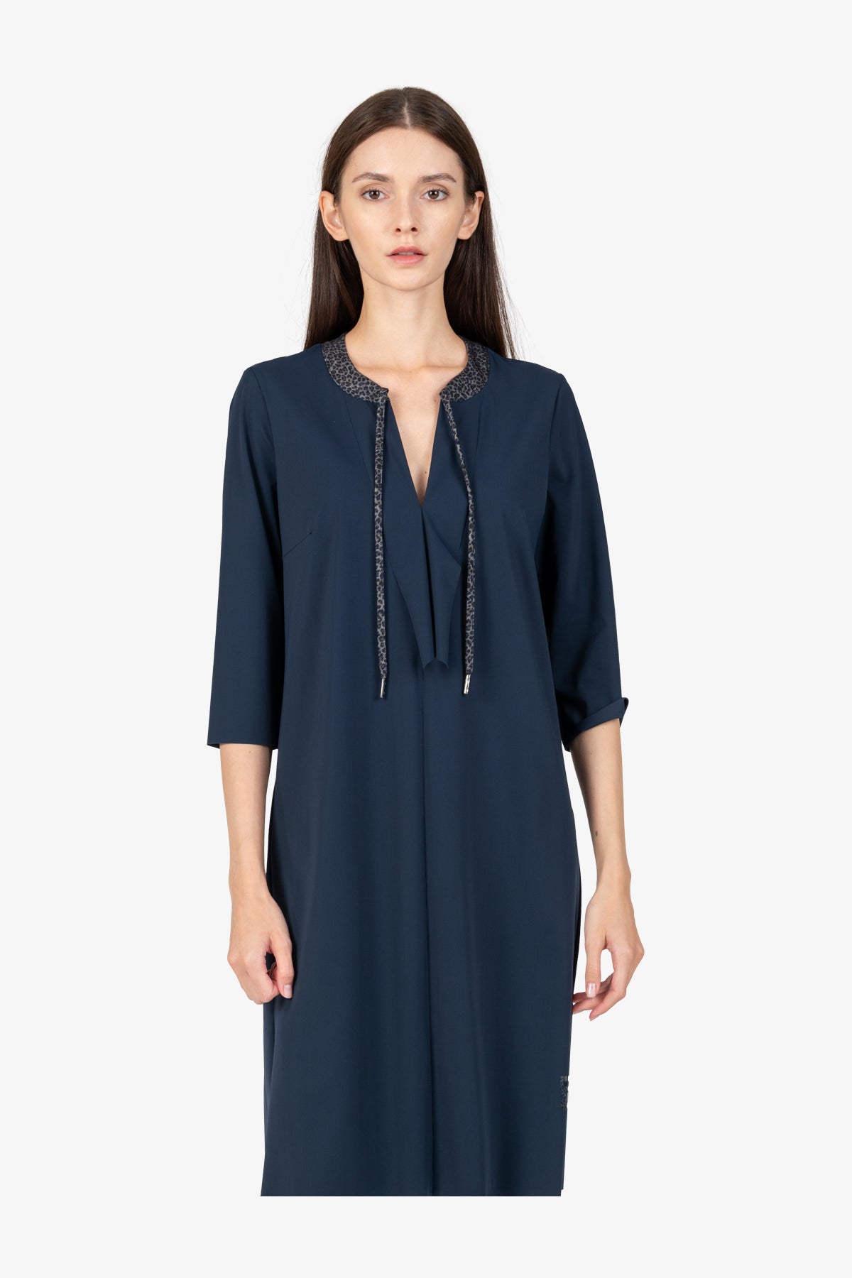 Dress with 3/4-Length Sleeves