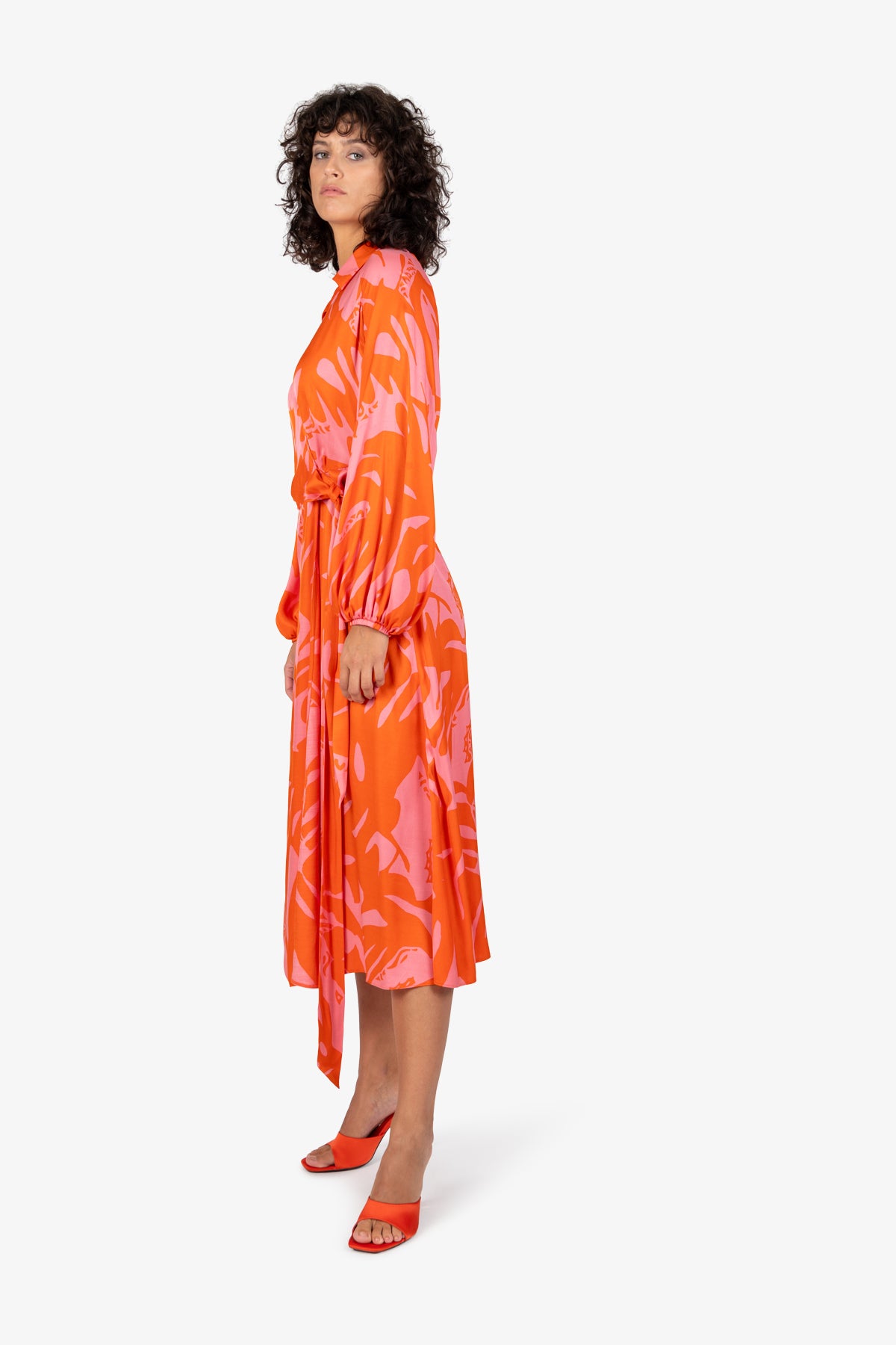 Long-sleeve Wrap Dress
