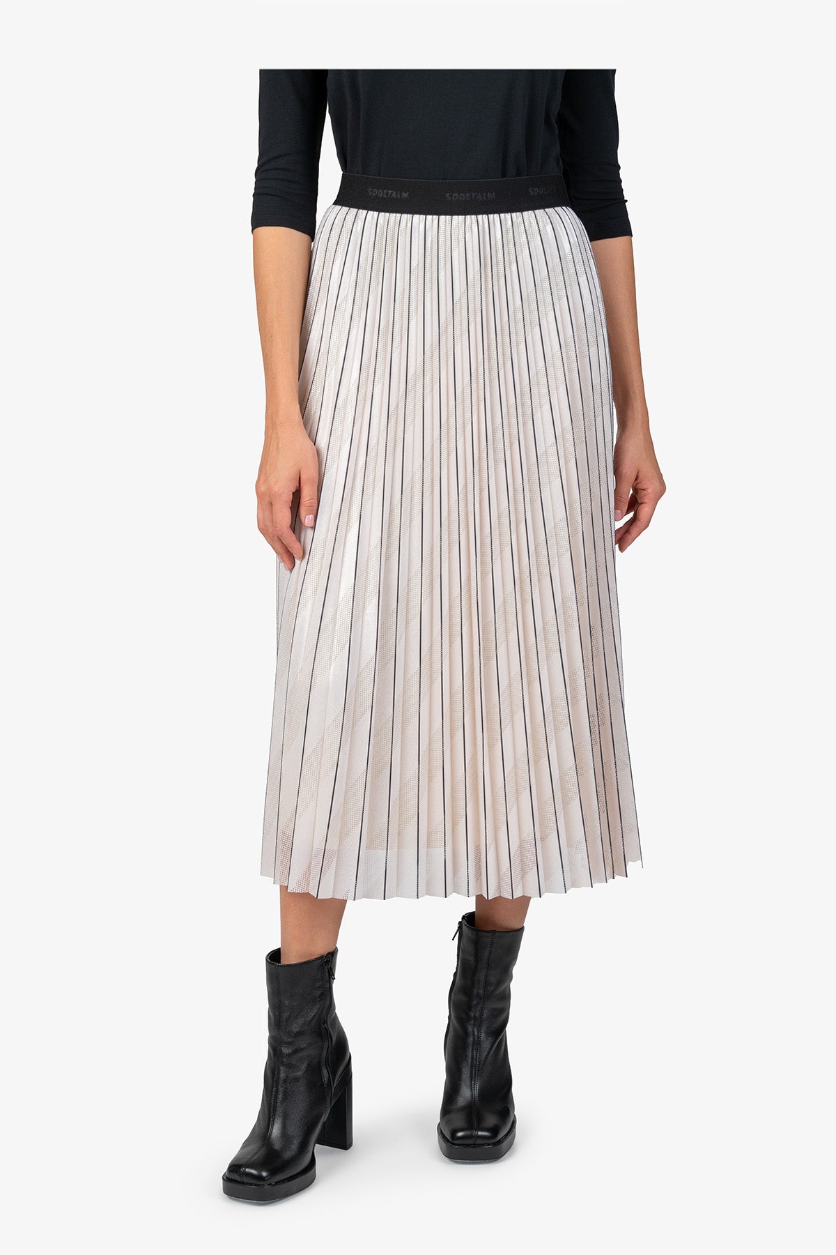 Long Pleated Skirt