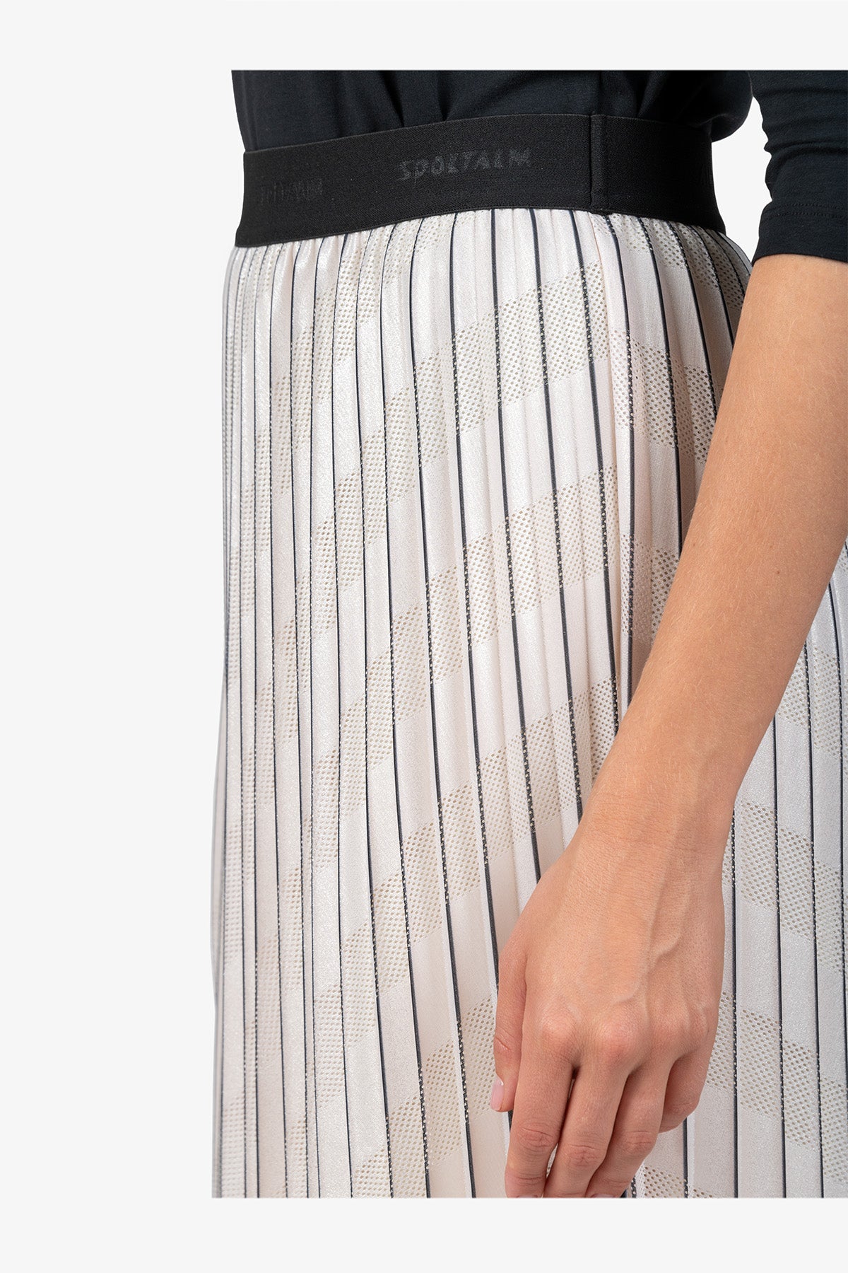 Long Pleated Skirt