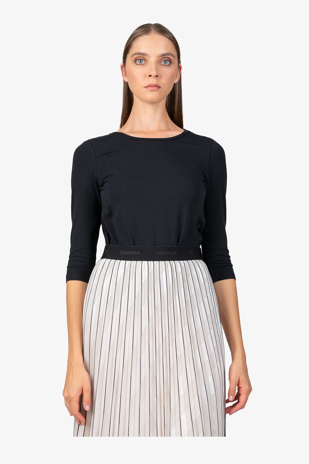 Long Pleated Skirt