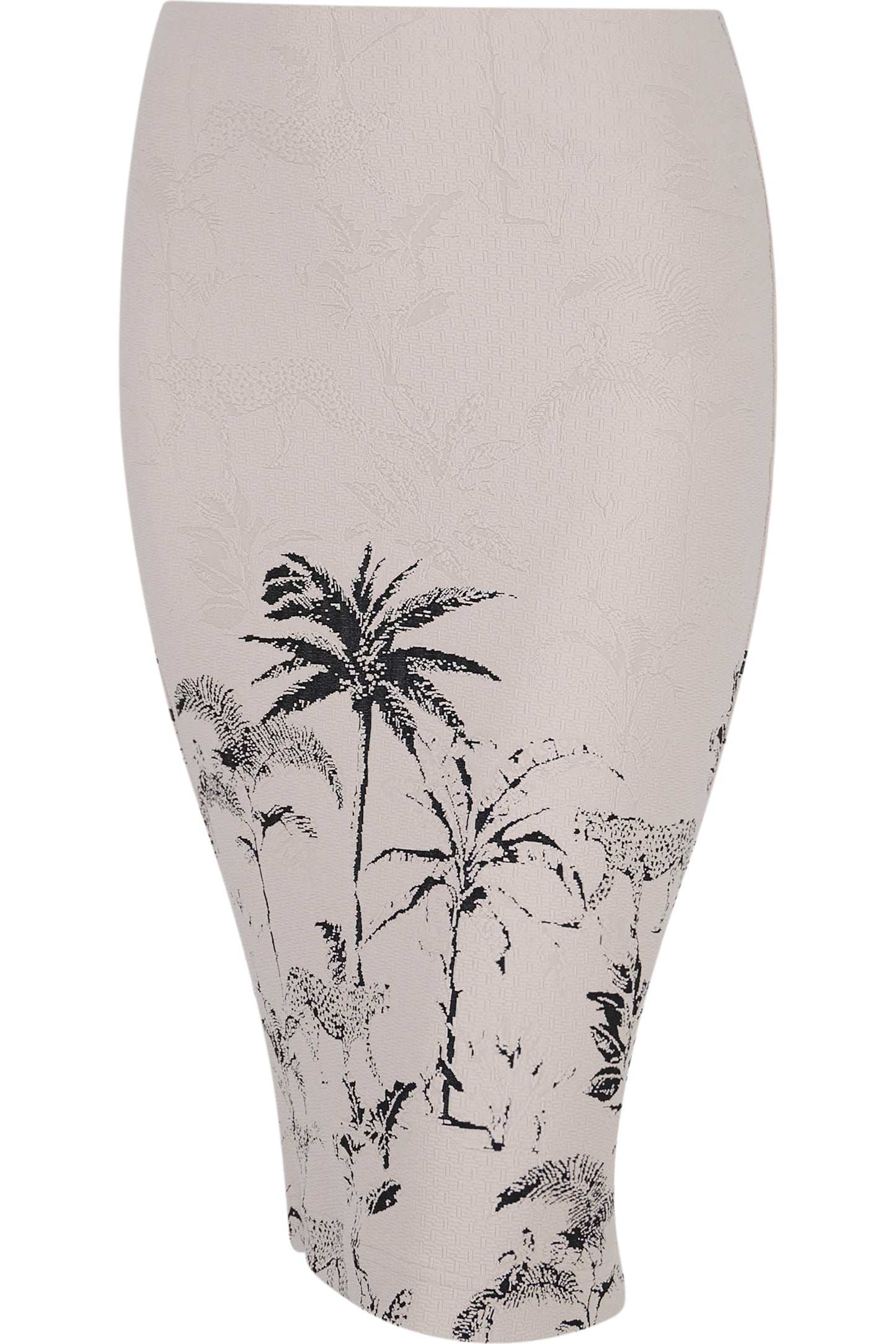 Skirt with Palm and Tiger Motif