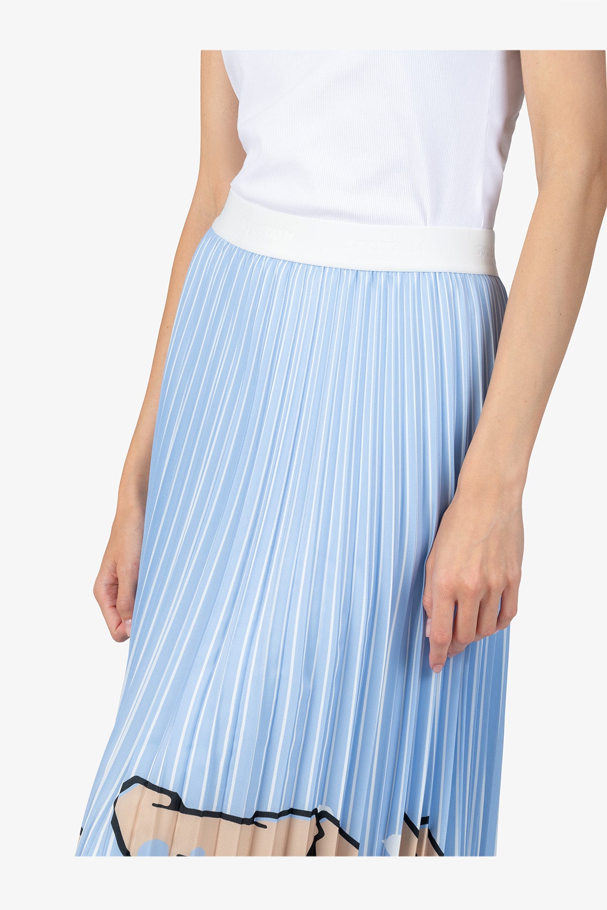 Long Pleated Skirt