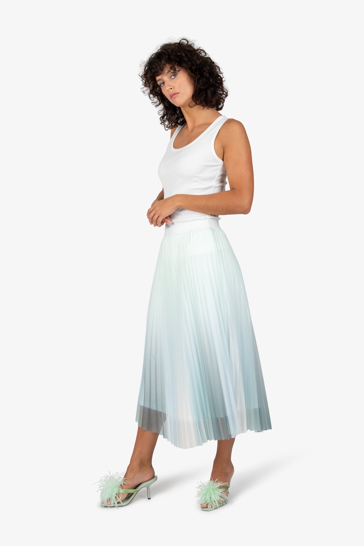 Maxi Pleated Skirt