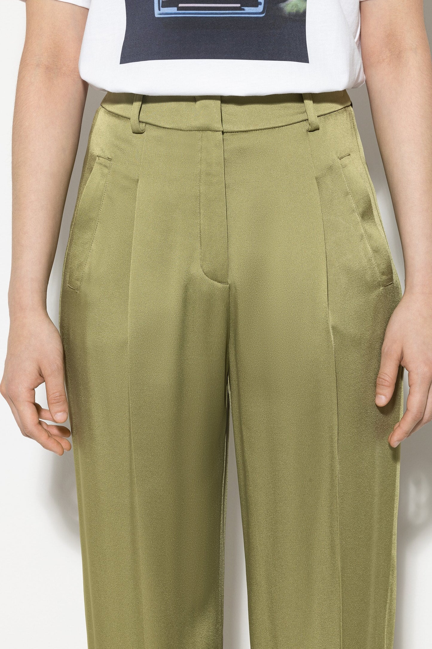 Satin Wide-leg Pants