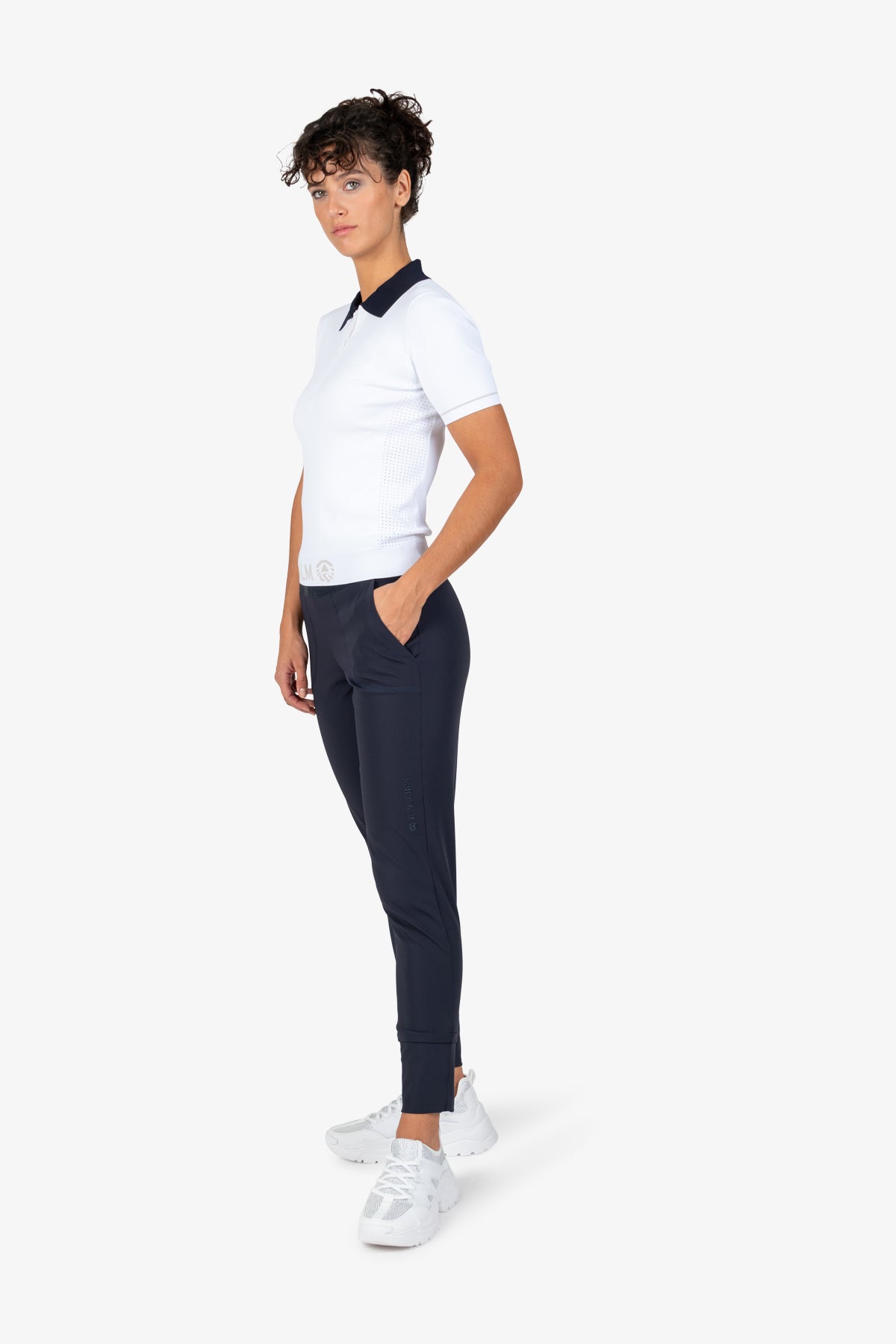 Jogging Pants with Cuffs at the Hem