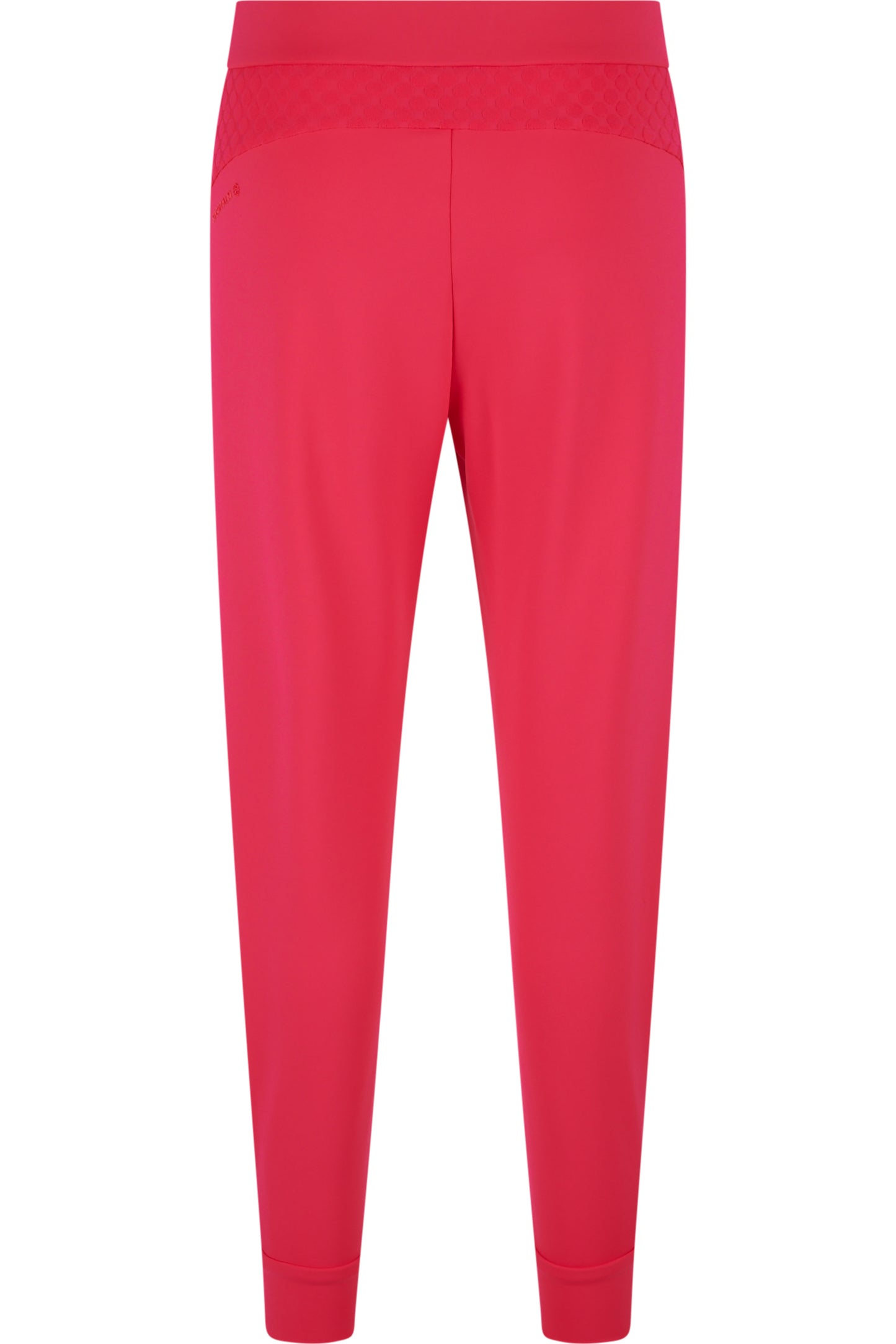 波點拼接鬆緊腰休閒褲