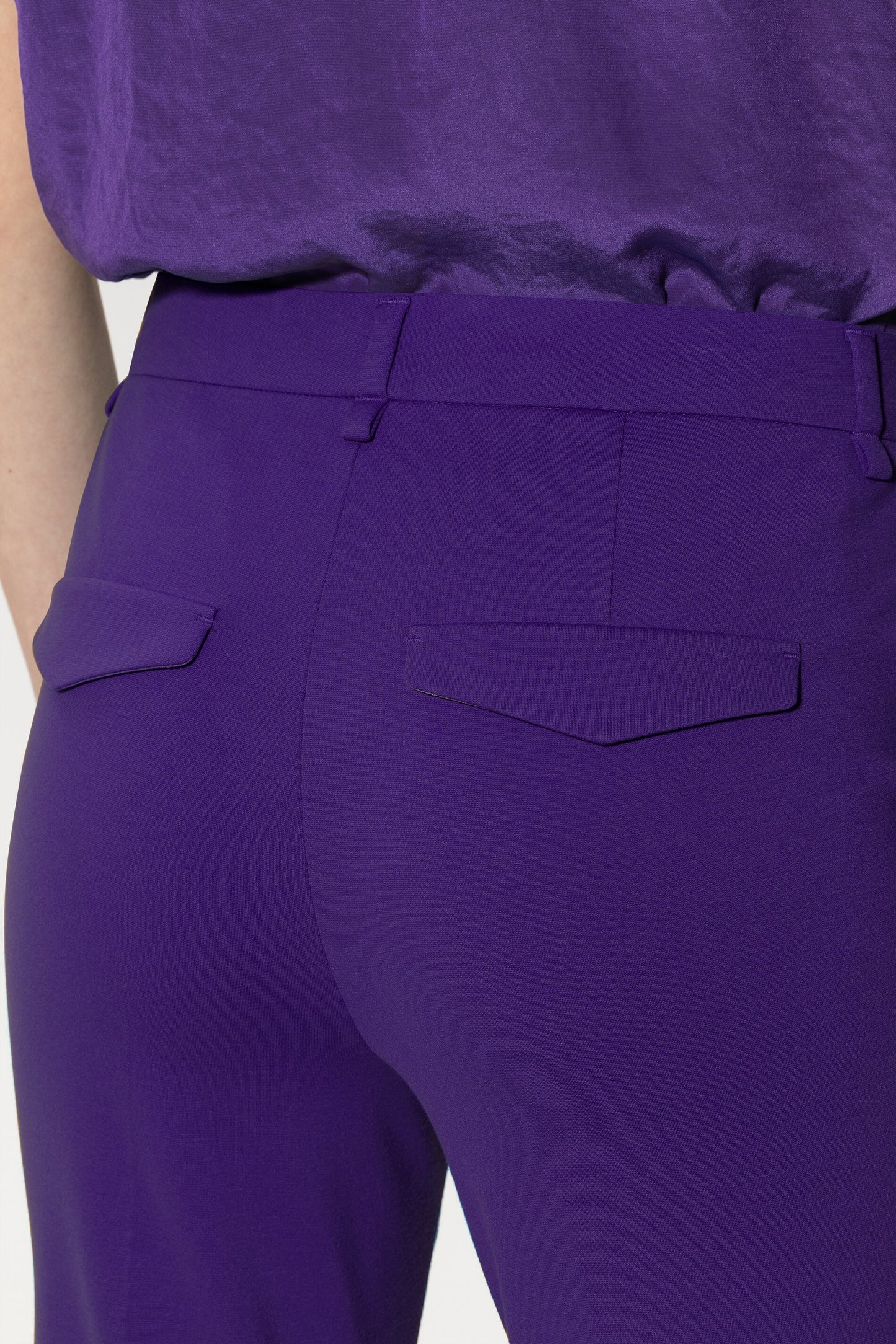 flare Pants with pressed creases