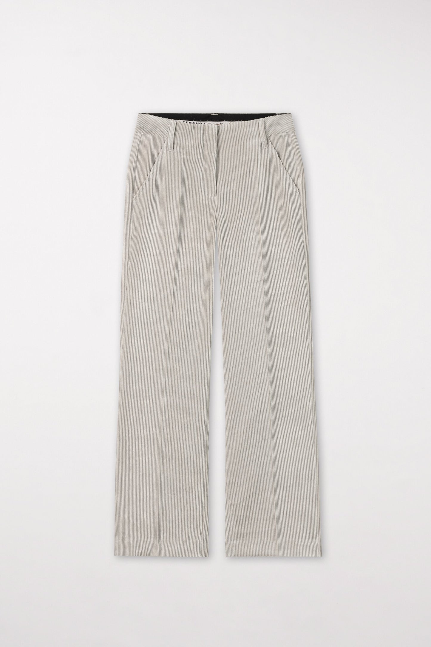 Cropped Pants with Pressed Creases
