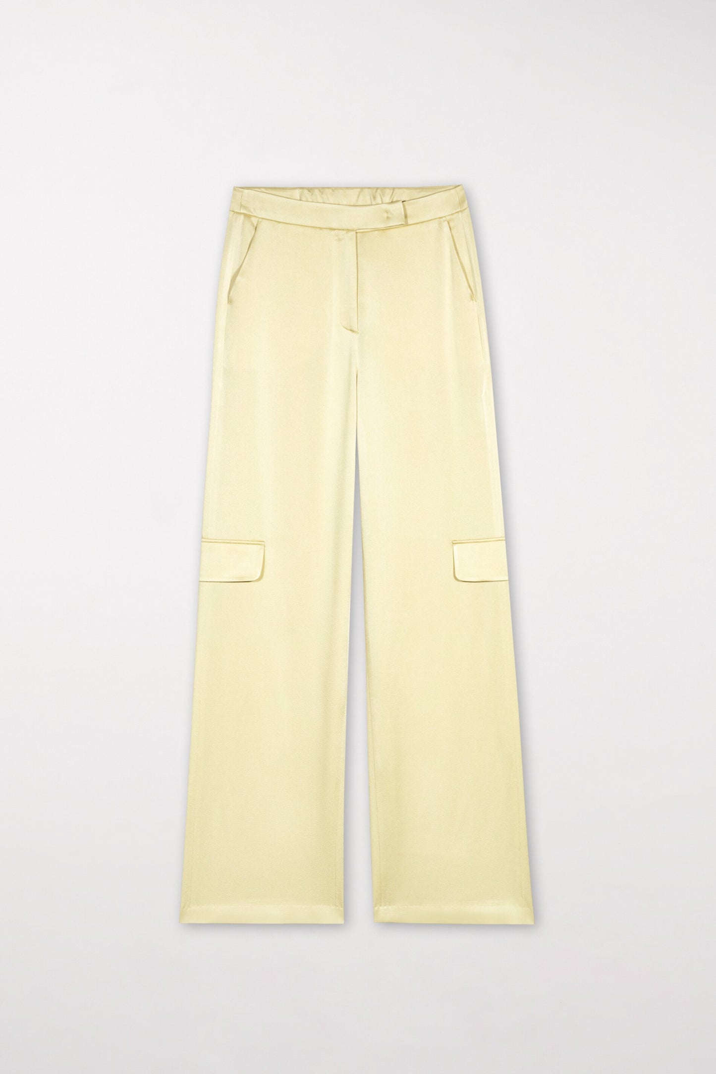 Satin Wide-Leg Pants