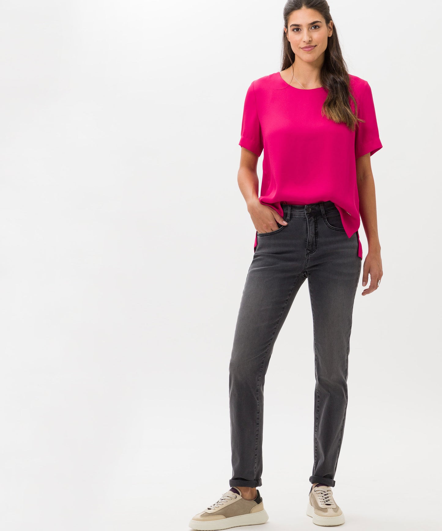 Sustainable Five-pocket Jeans in Used Look