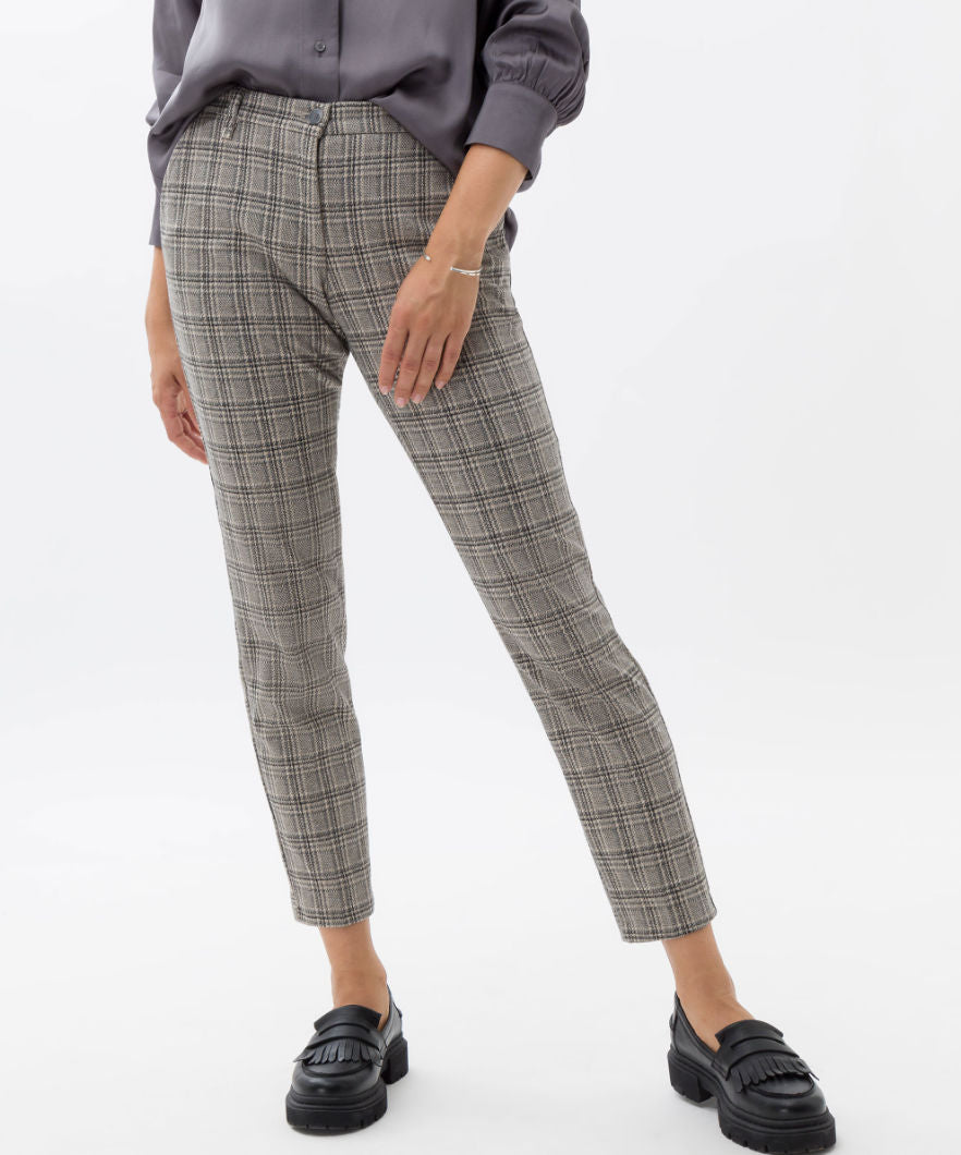 Checkered Trousers in Cool Jersey Quality