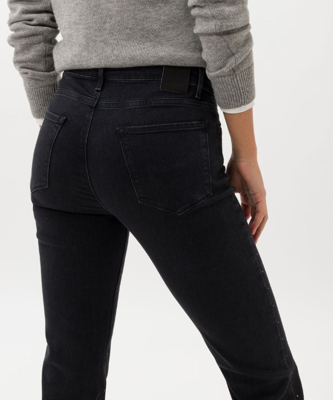 Five-Pocket-Jeans with Rhinestone