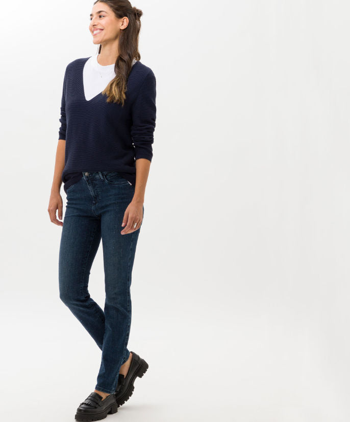 Five-Pocket-Jeans with Rhinestone