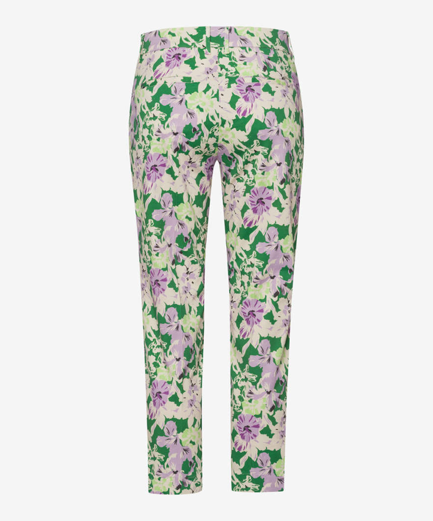 Cropped City Chinos with Decorative Print