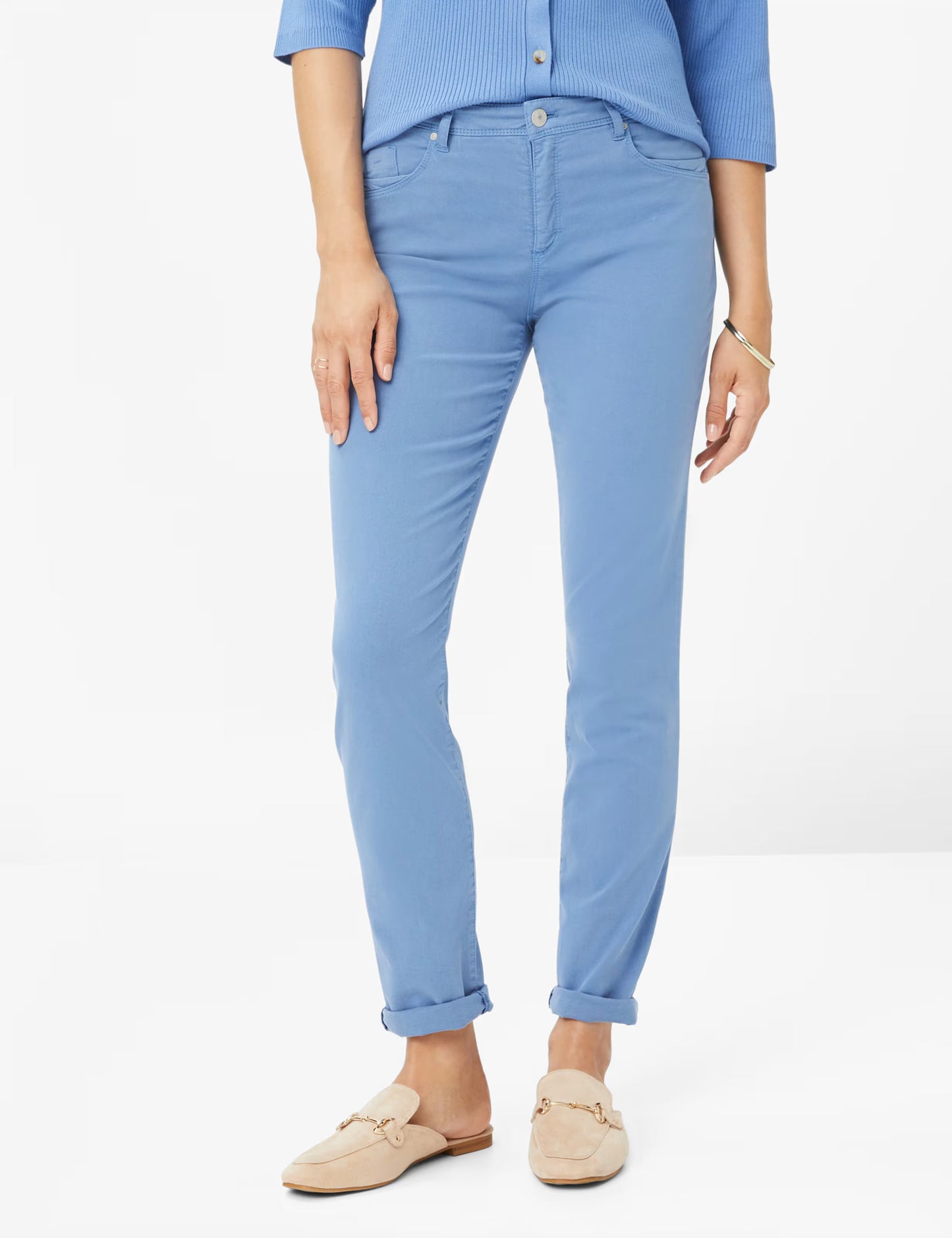 Cosy Cotton: Five-Pocket Tube Pants in Slim Fit