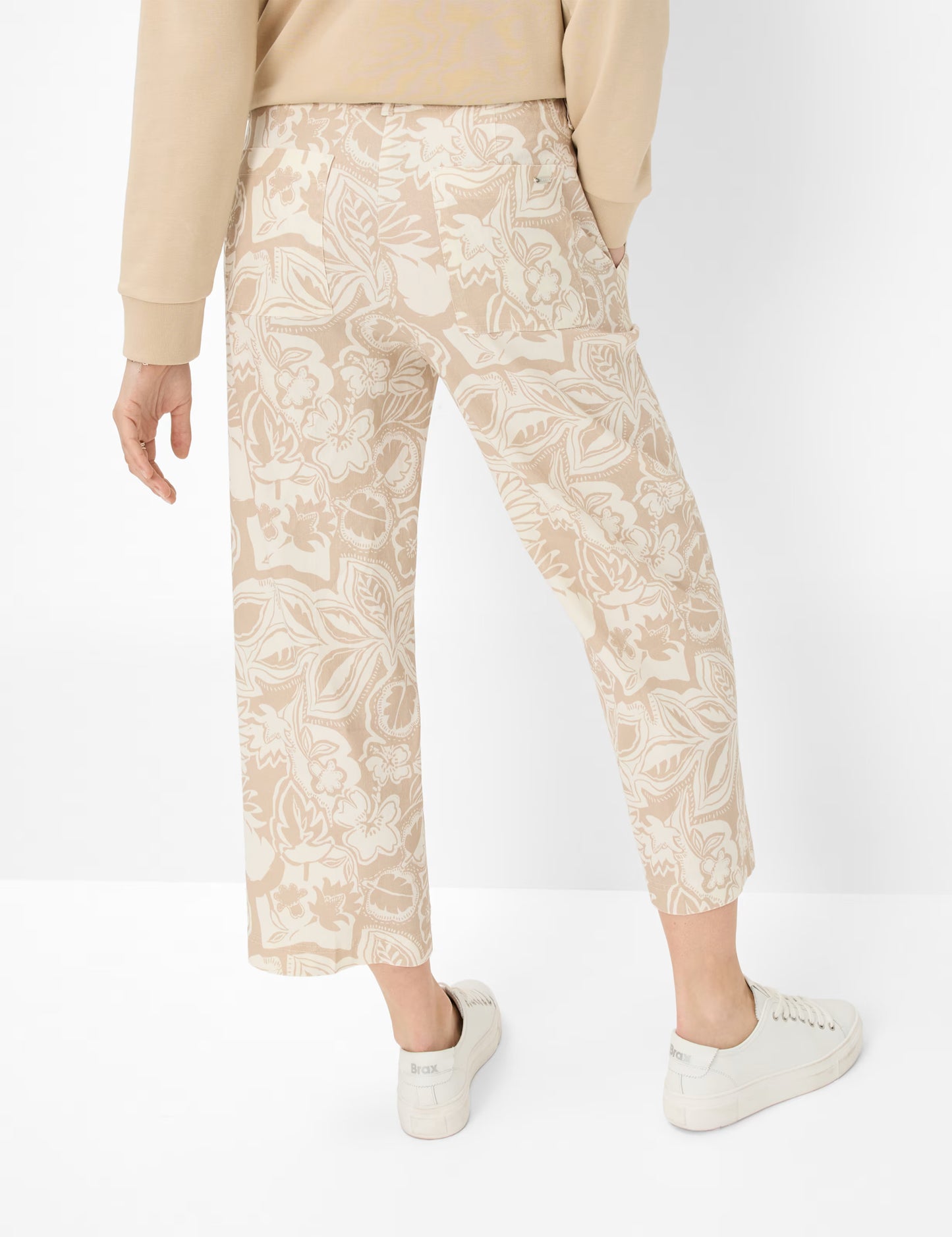 Flower Print: Culotte in Wide Leg