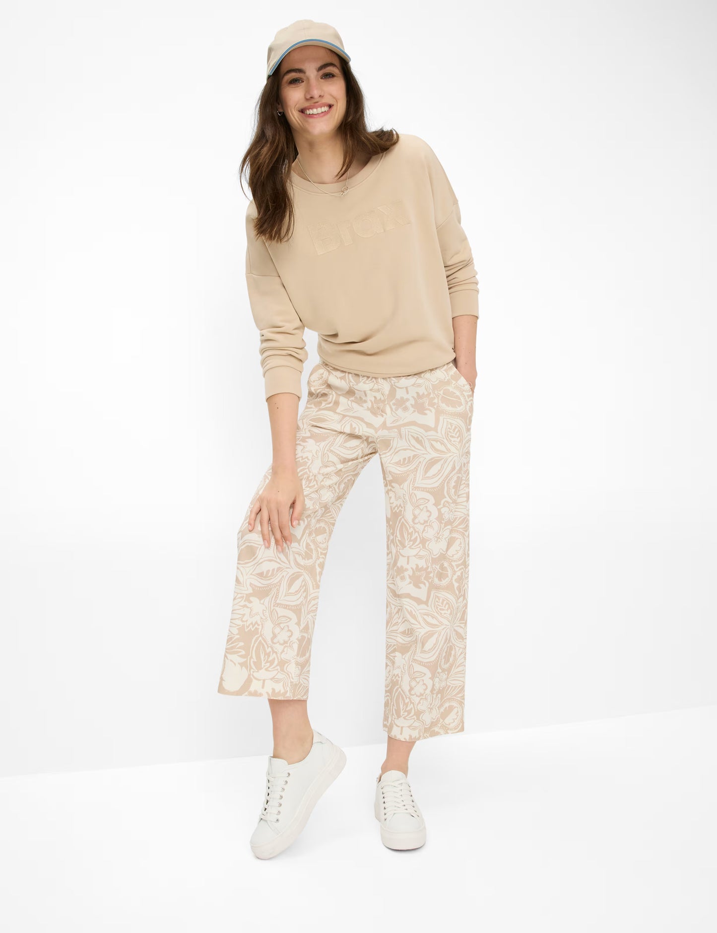 Flower Print: Culotte in Wide Leg