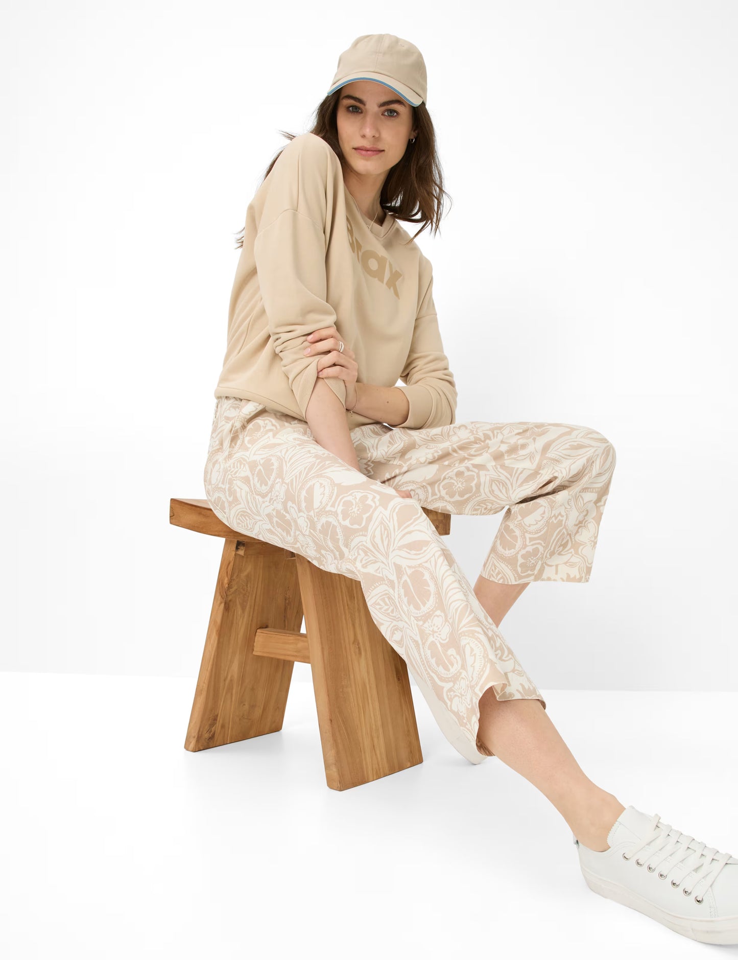 Flower Print: Culotte in Wide Leg