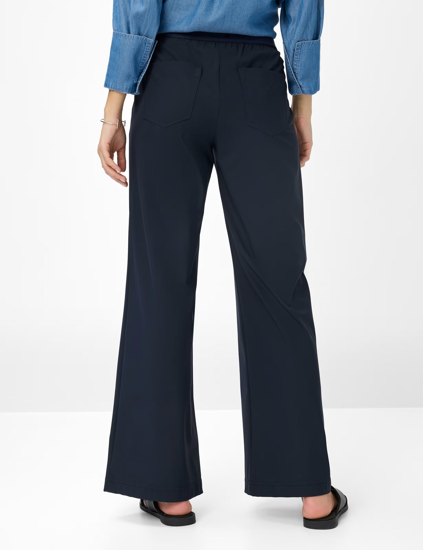 Techno Jersey: Palazzo Pants in The Wide Leg