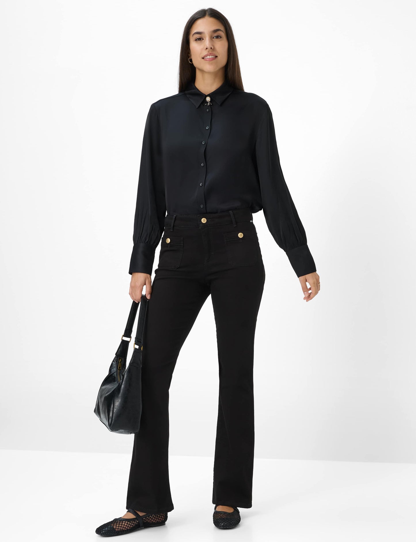 Cotton Dream: Five-pocket Pants in Slim Bootcut