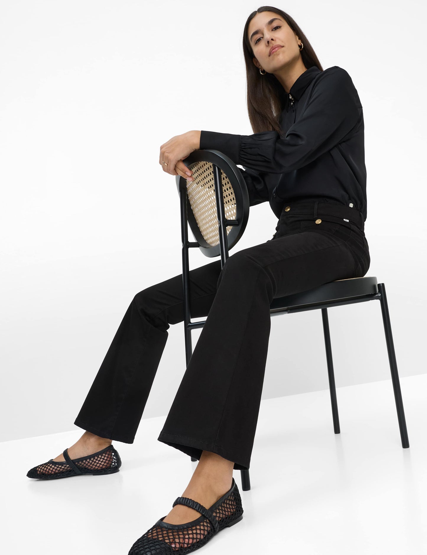 Cotton Dream: Five-pocket Pants in Slim Bootcut