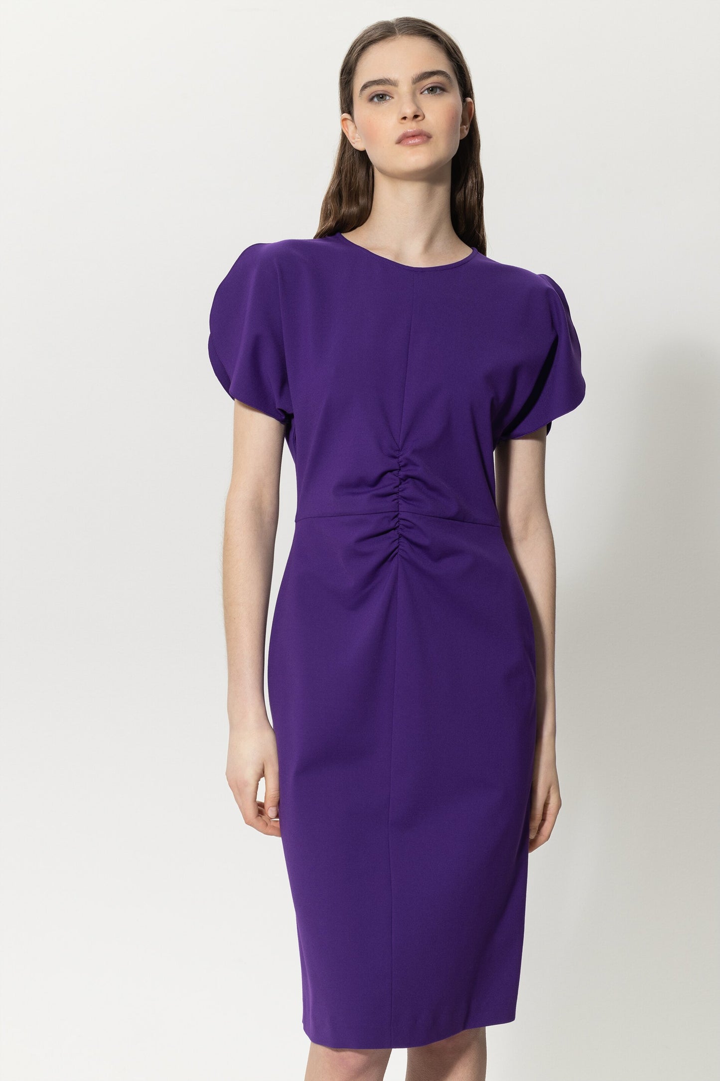 Feminine Dress with Charming Ruffles