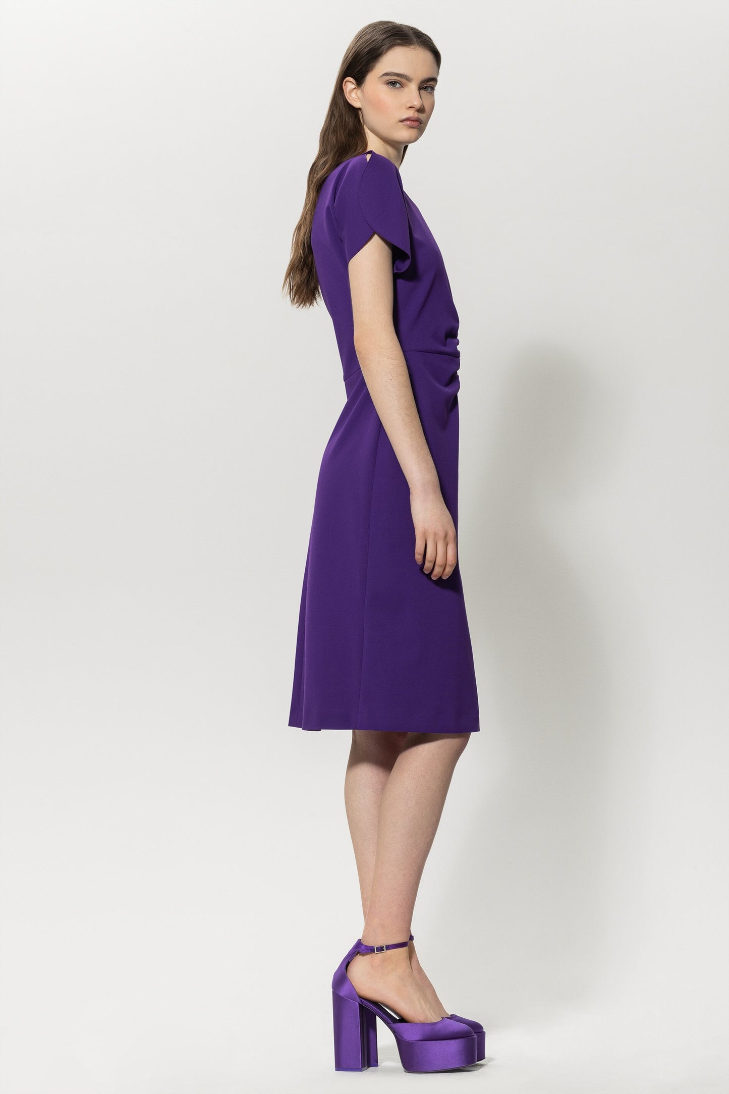 Feminine Dress with Charming Ruffles