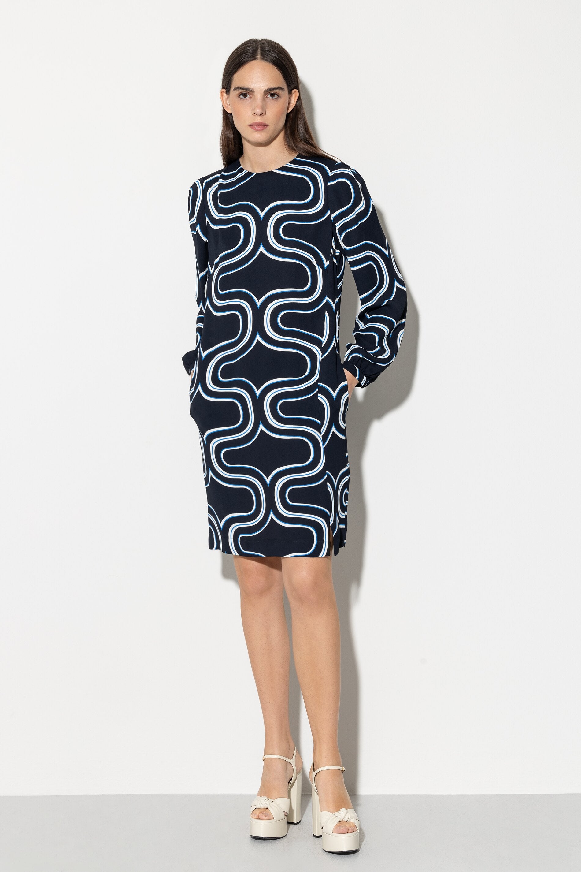 luisa printed mini dress Luisa Dress 2 / Cream