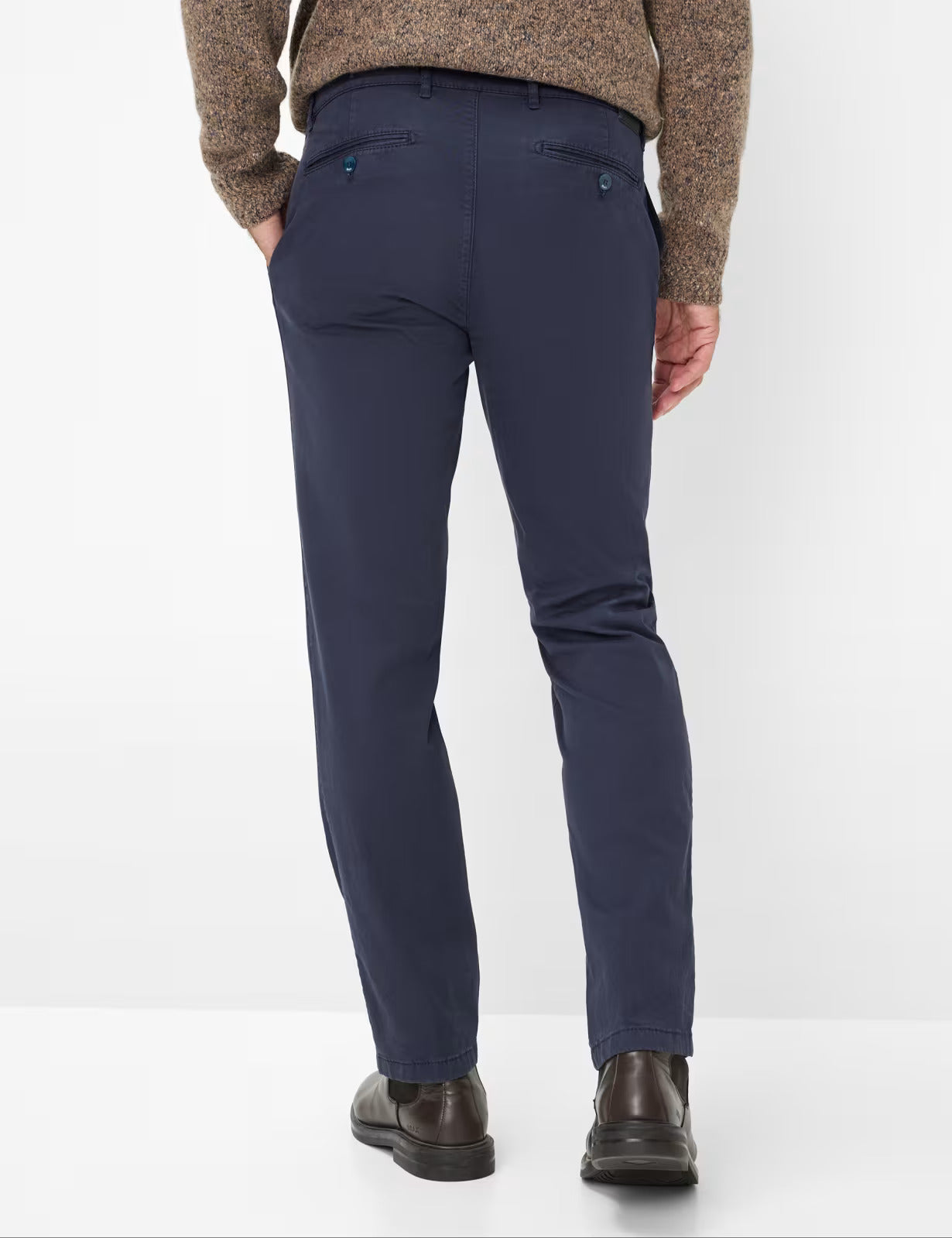 Triple Stone: Flat Front Pants in Regular Fit