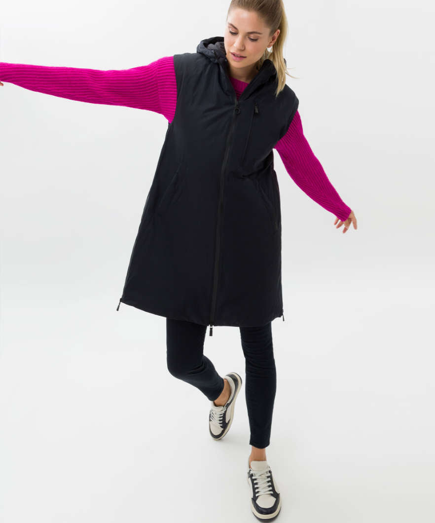 Long Vest in Down Look