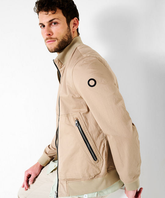 Bomber Jacket wth Sporty Details