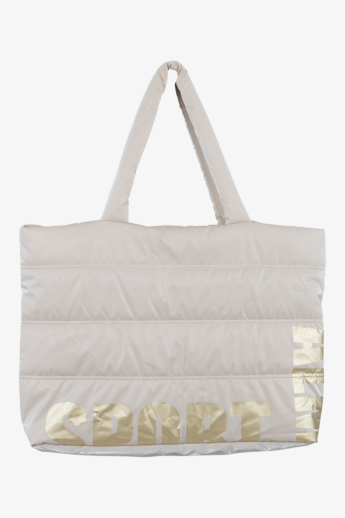 Shopping Bag with Letter Print