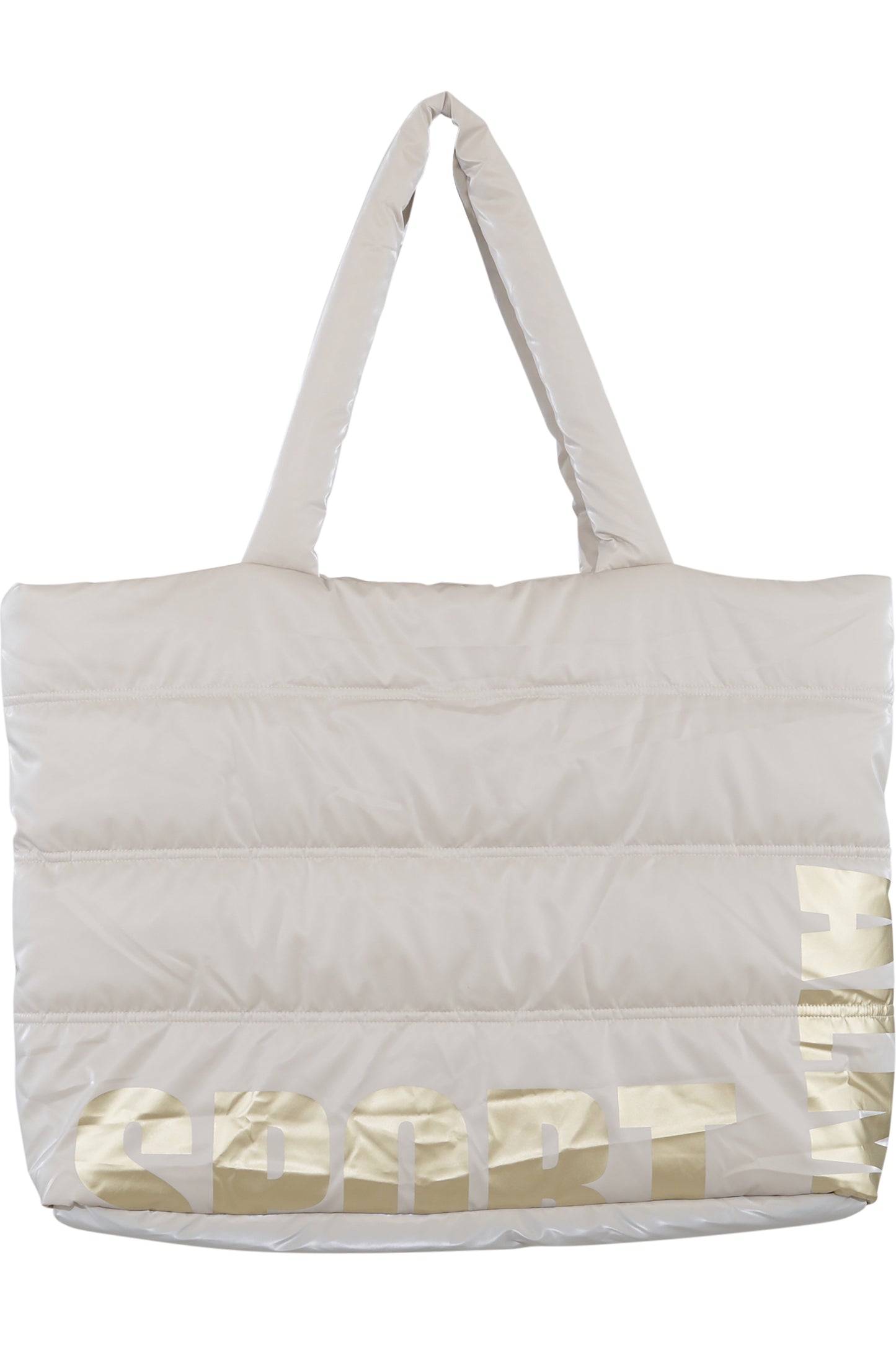 Shopping Bag with Letter Print