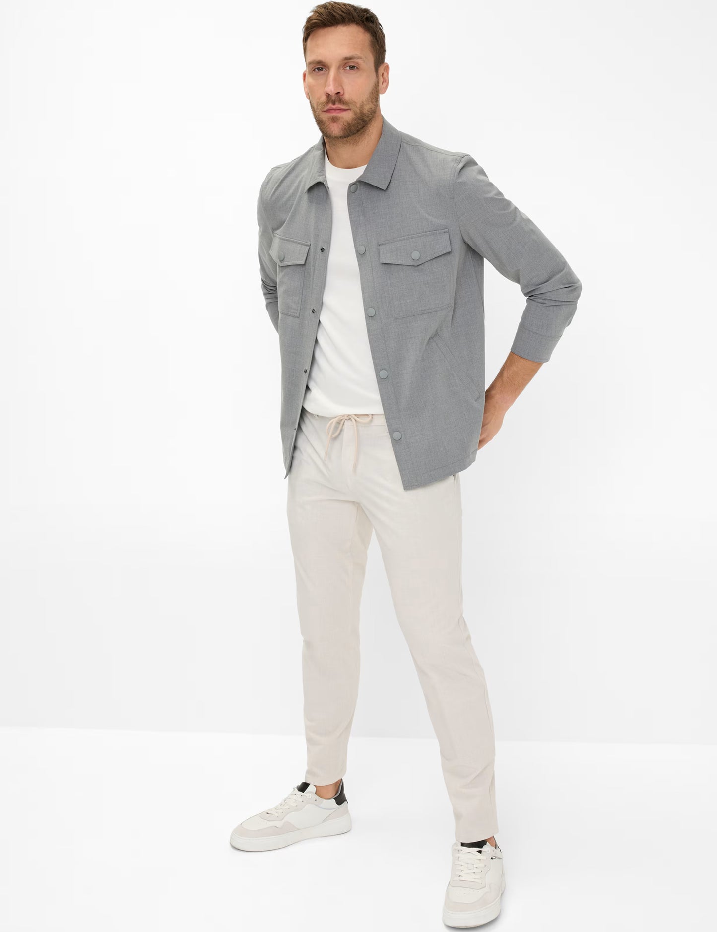 Overshirt in Viscose Mix