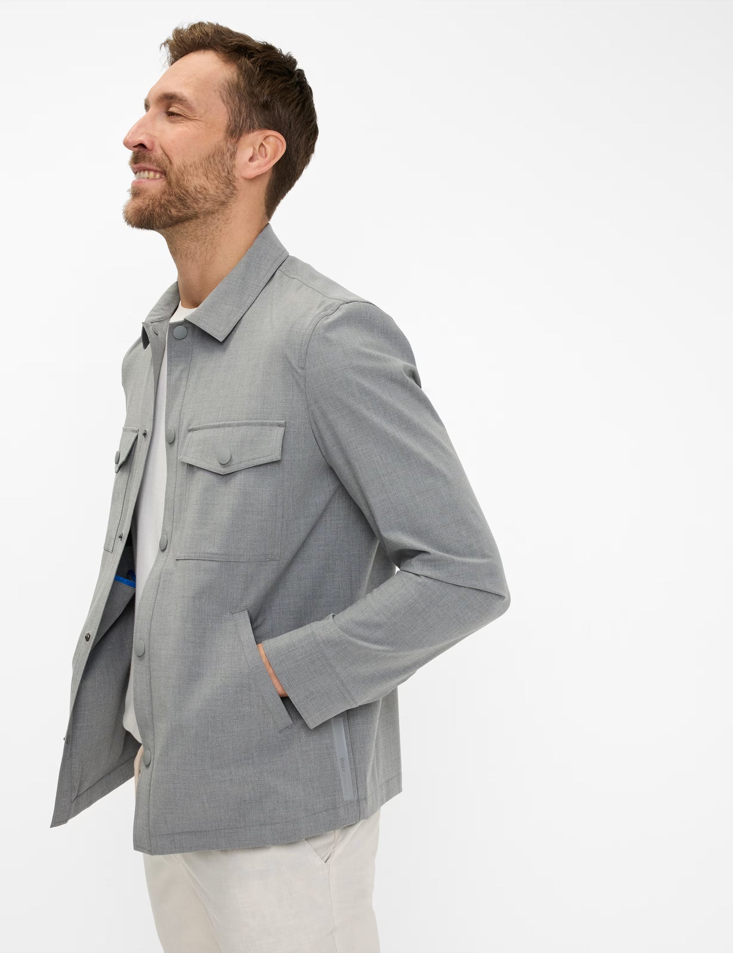 Overshirt in Viscose Mix