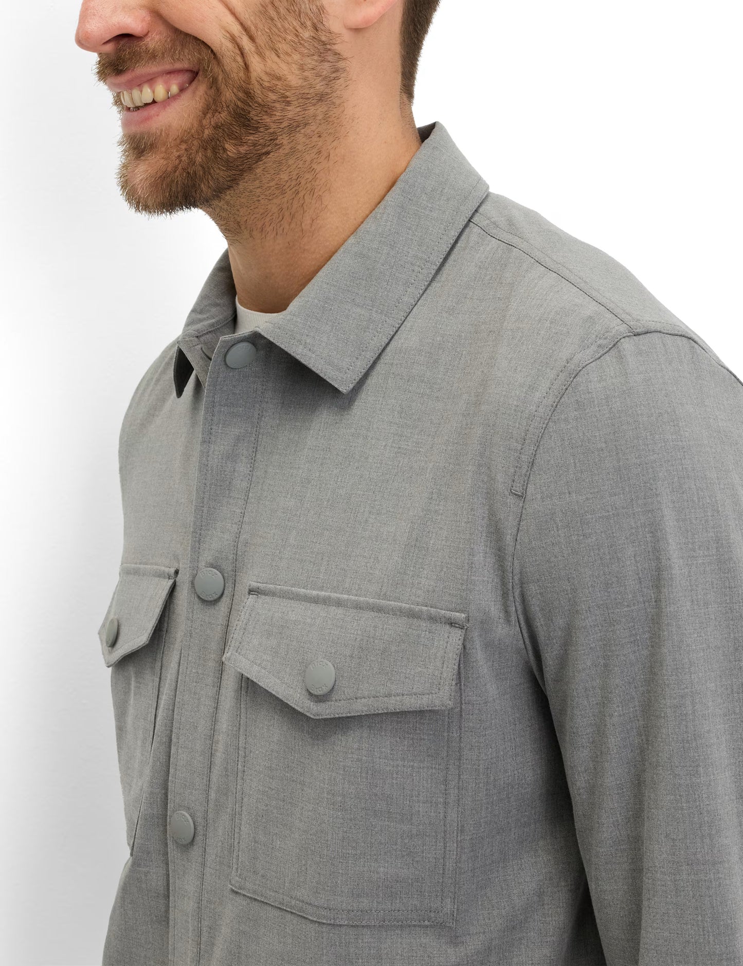 Overshirt in Viscose Mix