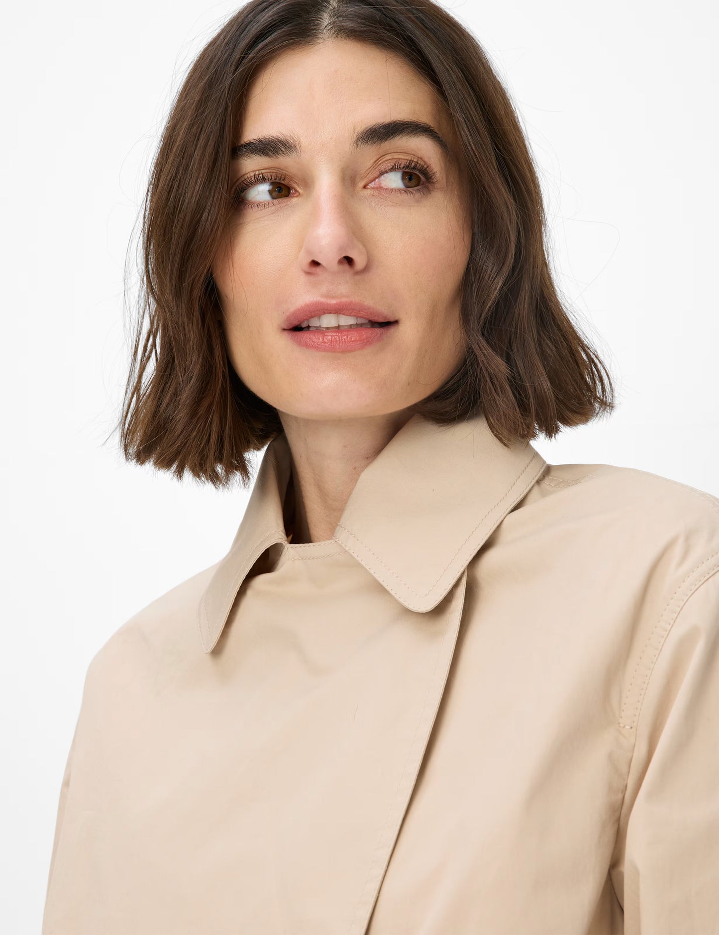 Gabardine: Caban Jacket Made of Pure Cotton