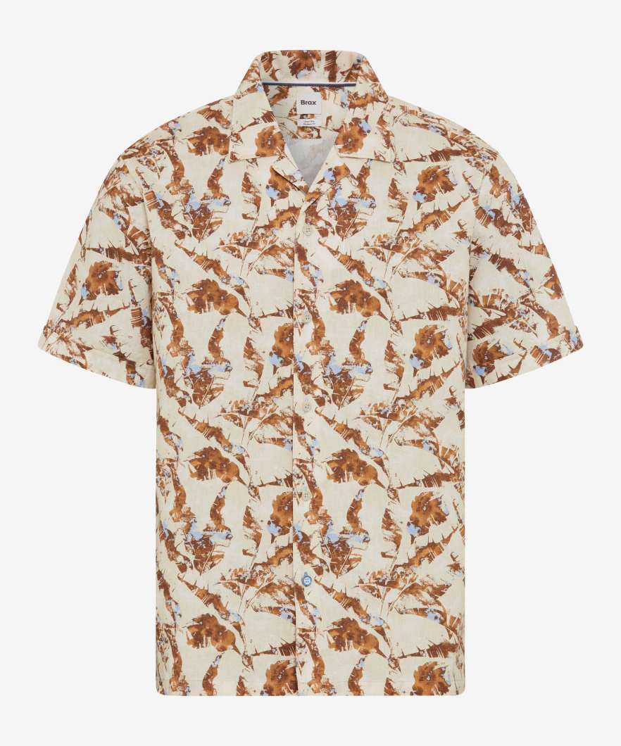 Shirt in Cotton-Linen Mix