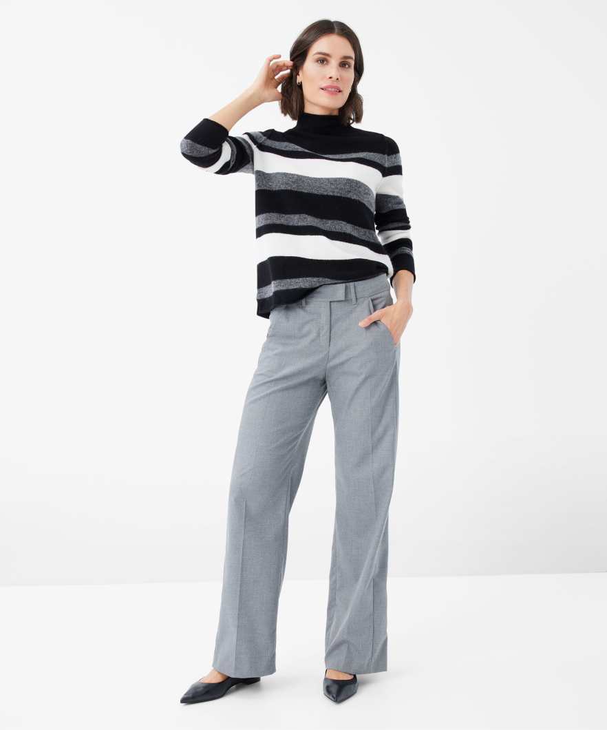 Knitted Sweater in Wool-polyamide Mix