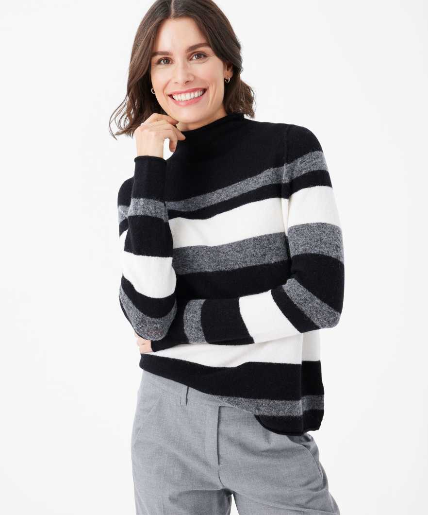 Knitted Sweater in Wool-polyamide Mix