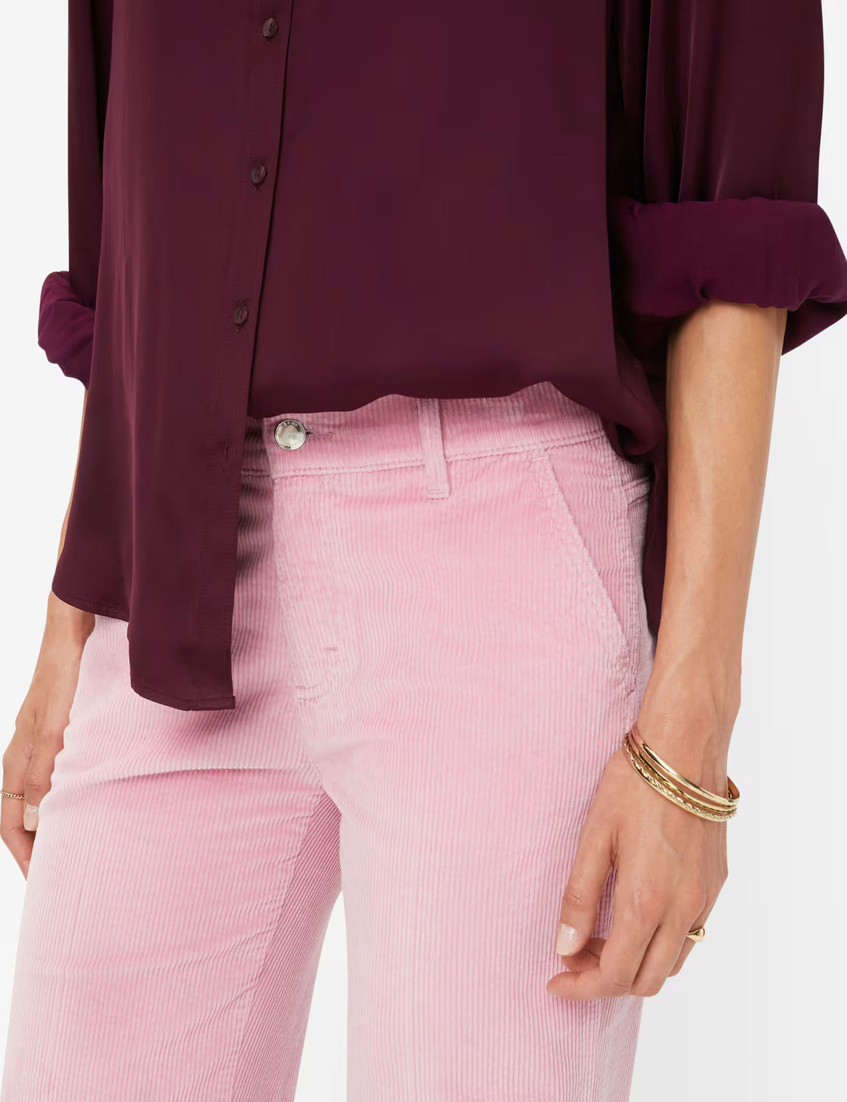 Corduroy: Five-Pocket Pants in Wide Leg