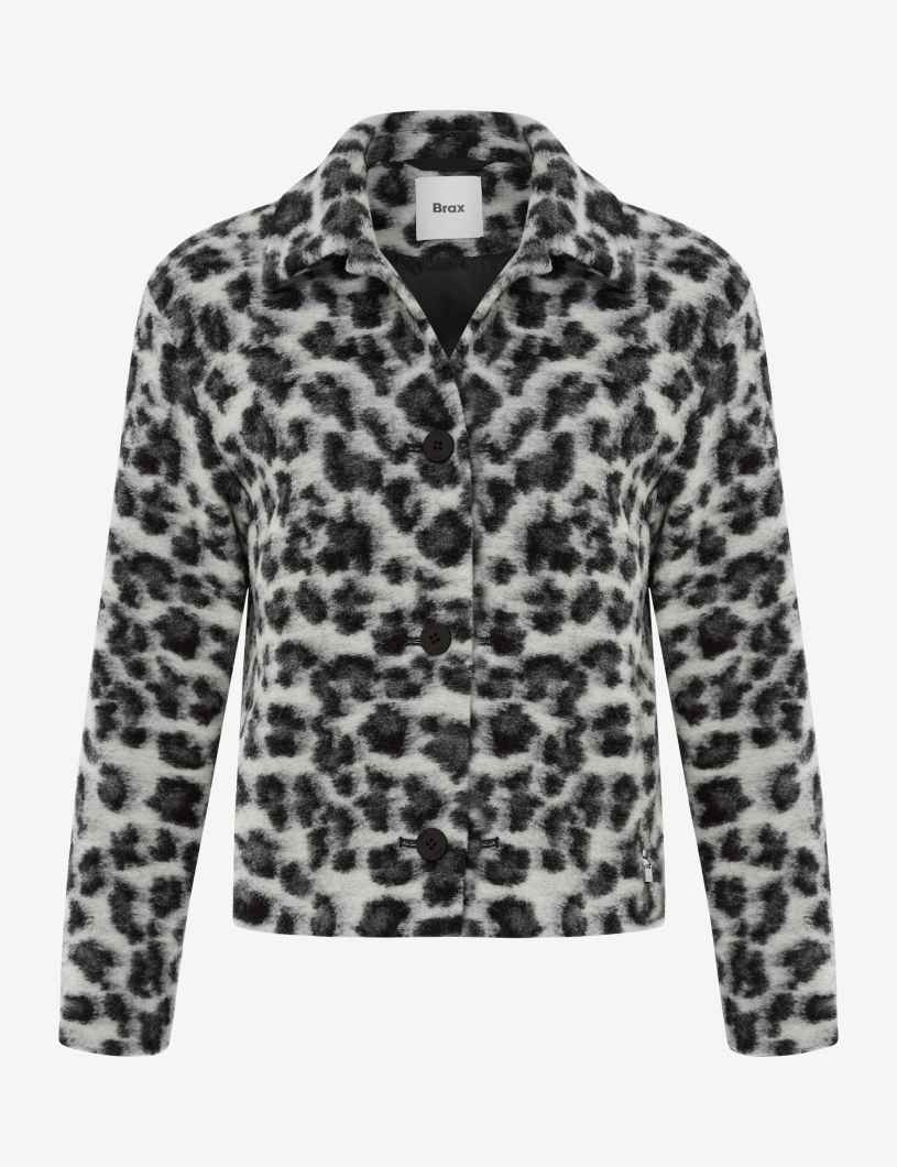 Jacquard: Jacket in Virgin Wool Blend