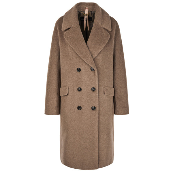 Double-breast coat in wool blend