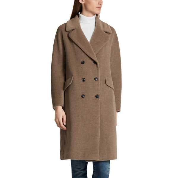 Double-breast coat in wool blend