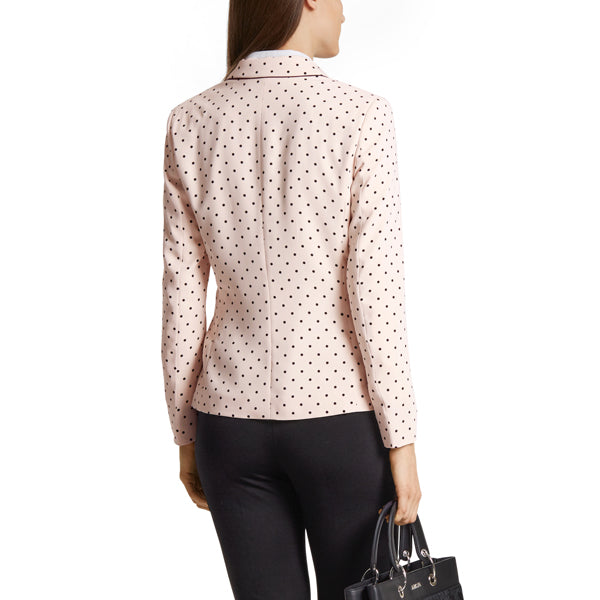 Blazer with dot print