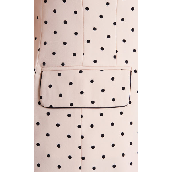 Blazer with dot print