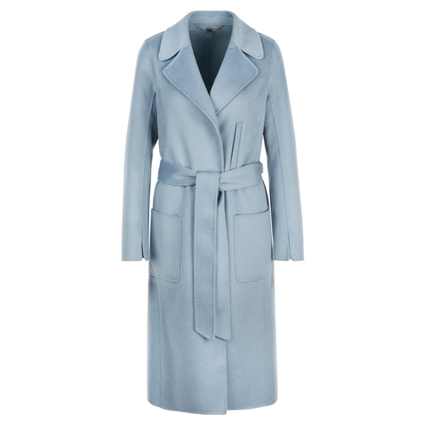 Long coat in wool and cashmere