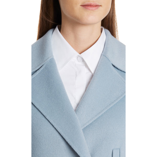 Long coat in wool and cashmere