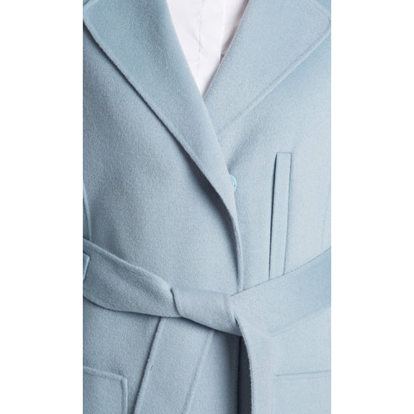 Long coat in wool and cashmere